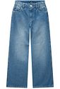 Calça wide leg em jeans arkansas 94402 Lilimoon Teen Menina