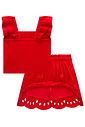 Conjunto de blusa em canelado liz e saia em cotton. (Com shorts embutido) 21725 Infanti Infantil Menina Conjunto de blusa em canelado liz e saia em cotton. (Com shorts embutido) 21725 Infanti Infantil Menina
