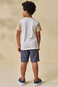 Bermuda em cotton jeans com elastano 96164 LucBoo Infantil Menino