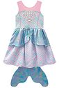 Fantasia de sereia em fly tech e nylon holográfico 97401 Infanti Infantil Menina Fantasia de sereia em fly tech e nylon holográfico 97401 Infanti Infantil Menina