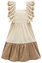 Vestido em linho santorine com elastano e tricot 100% algodão 98784 Infanti Infantil Menina Vestido em linho santorine com elastano e tricot 100% algodão 98784 Infanti Infantil Menina