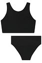 Conjunto de biquíni reversível em malha UV Dry com proteção UV 50+ 92861 Lilimoon Teen Menina Conjunto de biquíni reversível em malha UV Dry com proteção UV 50+ 92861 Lilimoon Teen Menina