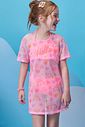 Saída de praia em tela fashion 98398 Infanti Infantil Menina