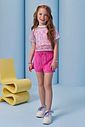 Trio de top em ribana canelada, blusa em tela fashion e shorts em cupro 93253 Infanti Infantil Menina Trio de top em ribana canelada, blusa em tela fashion e shorts em cupro 93253 Infanti Infantil Menina