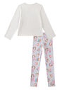 Conjunto de pijama de blusa e calça em malha comfy 89279 Kukiê Infantil Menina Conjunto de pijama de blusa e calça em malha comfy 89279 Kukiê Infantil Menina