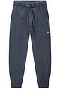 Calça jogger em malha denim com elastano 89982 LucBoo Infantil Menino