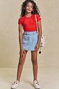 Short saia em jeans zef 94371 Lilimoon Teen Menina Short saia em jeans zef 94371 Lilimoon Teen Menina