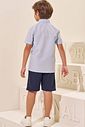 Conjunto de camisa em tecido camisaria chianti e bermuda em sarja girassol com elastano 97330 LucBoo Infantil Menino Conjunto de camisa em tecido camisaria chianti e bermuda em sarja girassol com elastano 97330 LucBoo Infantil Menino