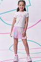 Conjunto de blusa em malha UV50 e saia em malha yuki com shorts embutido 96539 Vic Teen Menina Conjunto de blusa em malha UV50 e saia em malha yuki com shorts embutido 96539 Vic Teen Menina