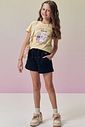 Shorts em moletom sem pelúcia 95345 Vic Teen Menina Shorts em moletom sem pelúcia 95345 Vic Teen Menina
