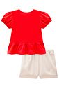 Conjunto de bata em cotton e shorts em linho gold 99201 Kukiê Infantil Menina
