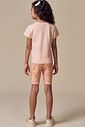 Conjunto de blusa em meia malha com biker em malha power 94649 Infanti Infantil Menina