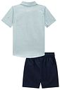 Conjunto de camisa em linho verano e bermuda em
linho santorine 98241 LucBoo Infantil Menino