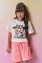 Conjunto de blusa em meia malha e shorts em soft line 96967 Vic Teen Menina Conjunto de blusa em meia malha e shorts em soft line 96967 Vic Teen Menina