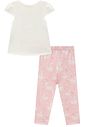 Conjunto de bata em meia malha com calça legging em malha power 95328 Infanti Infantil Menina