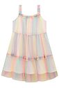Vestido em tule foil degradê 99637 Kukiê Infantil Menina Vestido em tule foil degradê 99637 Kukiê Infantil Menina