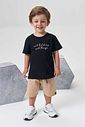Conjunto de camiseta em meia malha e bermuda em moletom sem pelúcia 95177 Johnny Fox Teen Menino