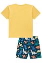 Conjunto de camiseta em meia malha e bermuda em nylon ergonomic com elastano 94697 LucBoo Infantil Menino Conjunto de camiseta em meia malha e bermuda em nylon ergonomic com elastano 94697 LucBoo Infantil Menino