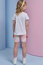 Conjunto de blusa alongada em meia malha e bermuda biker em malha power 95319 Infanti Infantil Menina