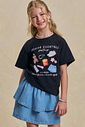 Camiseta comfy em meia malha 95059 Lilimoon Teen Menina Camiseta comfy em meia malha 95059 Lilimoon Teen Menina