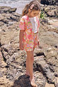 Trio de regata em canelado liz com sobreposição e shorts em malha fresh 96947 Infanti Infantil Menina