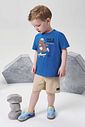Conjunto de camiseta em meia malha e bermuda em cotton jeans com elastano 95429 Johnny Fox Teen Menino Conjunto de camiseta em meia malha e bermuda em cotton jeans com elastano 95429 Johnny Fox Teen Menino
