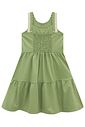 Vestido em linho com elastano 99040 Infanti Infantil Menina