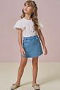 Blusa em cotton e tule 95884 Infanti Infantil Menina Blusa em cotton e tule 95884 Infanti Infantil Menina