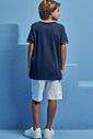 Conjunto de camiseta em meia malha e bermuda em sarja girassol com elastano 98834 Johnny Fox Teen Menino