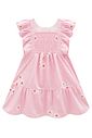 Vestido em tricoline bordado flores 98389 Infanti Bebê Menina Vestido em tricoline bordado flores 98389 Infanti Bebê Menina