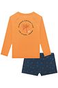 Conjunto de camiseta e sunga em malha UV dry com proteção uv 50+ 92473 LucBoo Infantil Menino