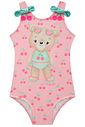 Maiô em malha UV dry com proteção UV 50+ 95676 Infanti Infantil Menina