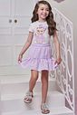 Conjunto de blusa em cotton com saia em tricoline vichy 
(com shorts embutido) 99215 Infanti Infantil Menina