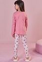 Conjunto de pijama de blusa em meia malha com calça legging em malha comfy 92399 Infanti Infantil Menina Conjunto de pijama de blusa em meia malha com calça legging em malha comfy 92399 Infanti Infantil Menina