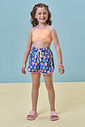 Short saída de praia de nylon ergonomic com elastano 95650 Kukiê Infantil Menina
