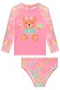 Conjunto de blusa e calcinha em malha com proteção UV50+ 98982 Kukiê Infantil Menina Conjunto de blusa e calcinha em malha com proteção UV50+ 98982 Kukiê Infantil Menina