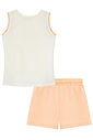 Conjunto de regata em cotton e shorts em moletom sem pelúcia 96432 Kukiê Infantil Menina