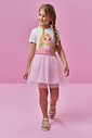 Saia em tule 86089 Kukiê Infantil Menina