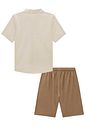 Conjunto de camisa em verano chambray e bermuda em cotton jeans com elastano 96723 Johnny Fox Teen Menino Conjunto de camisa em verano chambray e bermuda em cotton jeans com elastano 96723 Johnny Fox Teen Menino