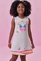 Vestido em fly tech 99639 Kukiê Infantil Menina Vestido em fly tech 99639 Kukiê Infantil Menina