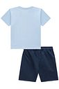 Conjunto de camiseta em meia malha e bermuda em sarja girassol com elastano 96226 LucBoo Infantil Menino Conjunto de camiseta em meia malha e bermuda em sarja girassol com elastano 96226 LucBoo Infantil Menino
