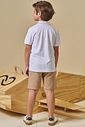 Conjunto de camisa polo em piquet com elastano e bermuda em linho santorine com elastano 94568 LucBoo Infantil Menino Conjunto de camisa polo em piquet com elastano e bermuda em linho santorine com elastano 94568 LucBoo Infantil Menino