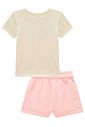 Conjunto de blusa em meia malha e short em moletom sem pelúcia 99598 Kukiê Infantil Menina Conjunto de blusa em meia malha e short em moletom sem pelúcia 99598 Kukiê Infantil Menina