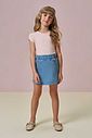 Short saia em jeans com elastano 94639 Infanti Infantil Menina Short saia em jeans com elastano 94639 Infanti Infantil Menina