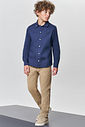 Calça skinny em sarja stretch com elastano 89377 Johnny Fox Teen Menino Calça skinny em sarja stretch com elastano 89377 Johnny Fox Teen Menino