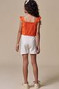 Conjunto de blusa em viscose e shorts em sarja com elastano 93342 Infanti Infantil Menina