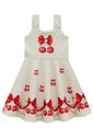 Vestido em fly tech 99138 Infanti Infantil Menina Vestido em fly tech 99138 Infanti Infantil Menina