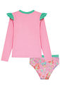 Conjunto de blusa e calcinha com proteção UV50+ 96256 Kukiê Infantil Menina