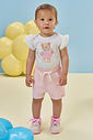 Conjunto de body em malha power e shorts em molevisco 95320 Kukiê Bebê Menina Conjunto de body em malha power e shorts em molevisco 95320 Kukiê Bebê Menina