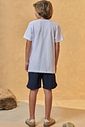 Conjunto de camiseta em malha relevo e bermuda em nylon ergonomic com elastano 96710 Johnny Fox Teen Menino Conjunto de camiseta em malha relevo e bermuda em nylon ergonomic com elastano 96710 Johnny Fox Teen Menino